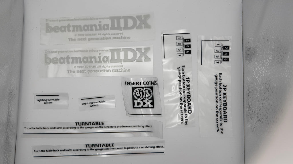 VEFX + control panel transfer stickers (Dry rub-on)