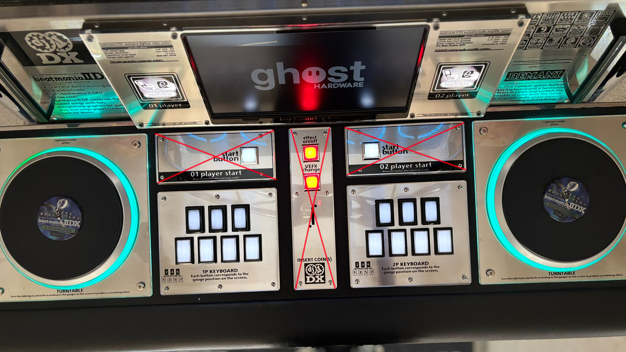 Control panel acrylic set (back-printed)